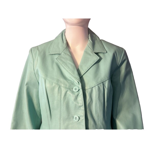 Wilson Leather Maxima Blazer Jacket Blue Motorcycle Biker Moto Racer Career SZ L - Picture 4 of 13